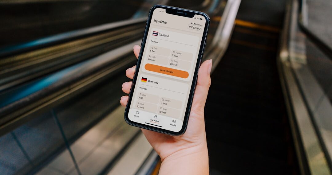 Staying connected with an eSIM while traveling
