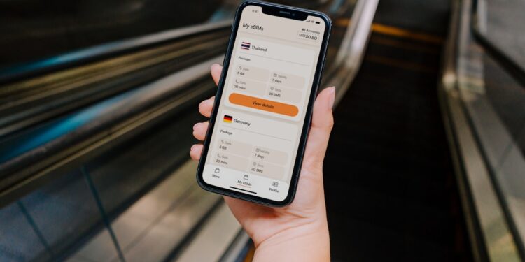 Staying connected with an eSIM while traveling