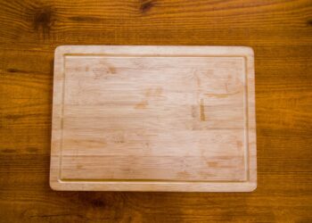 new wooden board on table