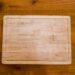 new wooden board on table