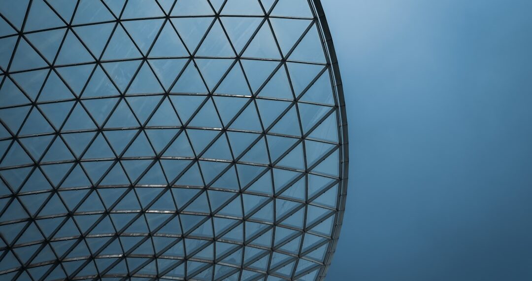 glass dome of the roof