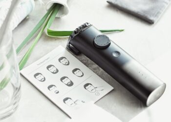 A beard trimmer