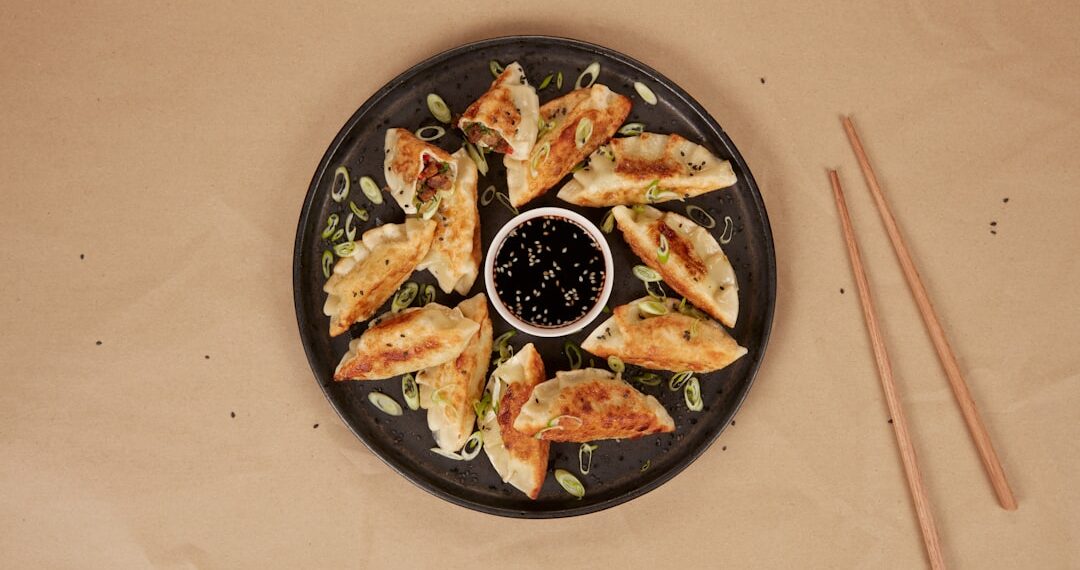 REAL cultivated meat gyoza. Made from animal cells. Ivy Farm Technologies, Oxford.