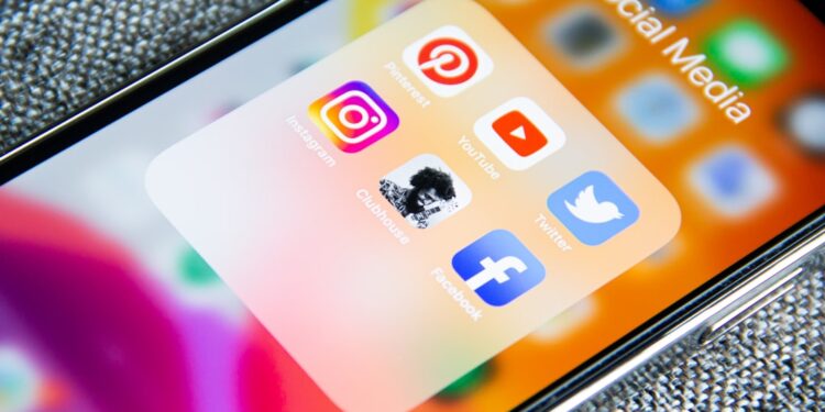 Clubhouse audio chat - New social media platform and other social media Instagram, Facebook, Youtube, Twitter, Pinterest