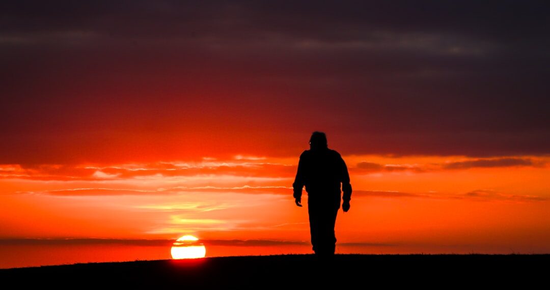 Walking into the sunset