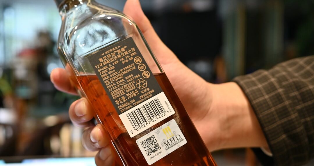 Schotse whisky in glas
