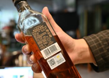 Schotse whisky in glas