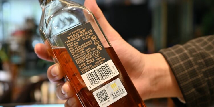 Schotse whisky in glas