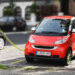Elektrische auto wordt opgeladen