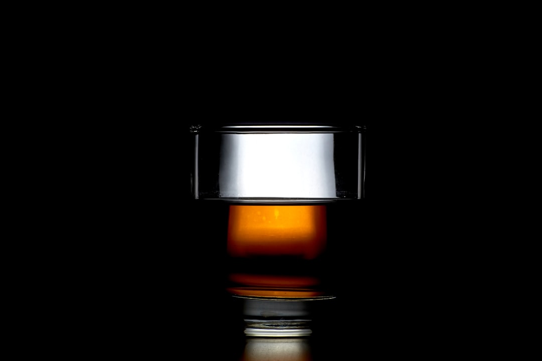 Whiskyglas met fles