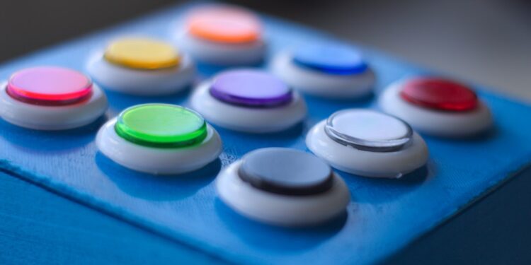 Arcade-controller met knoppen