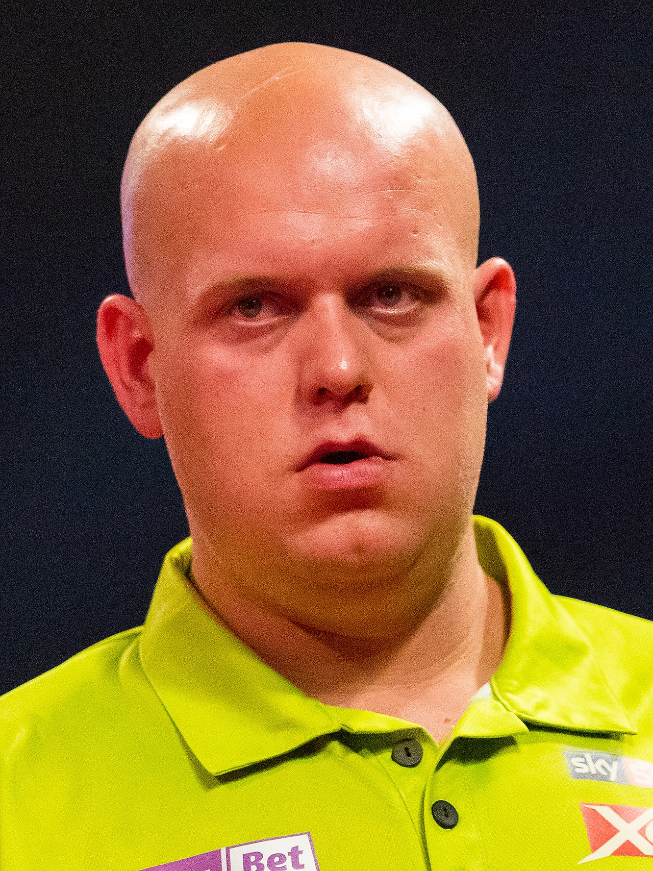 Michael van Gerwen bij het darts