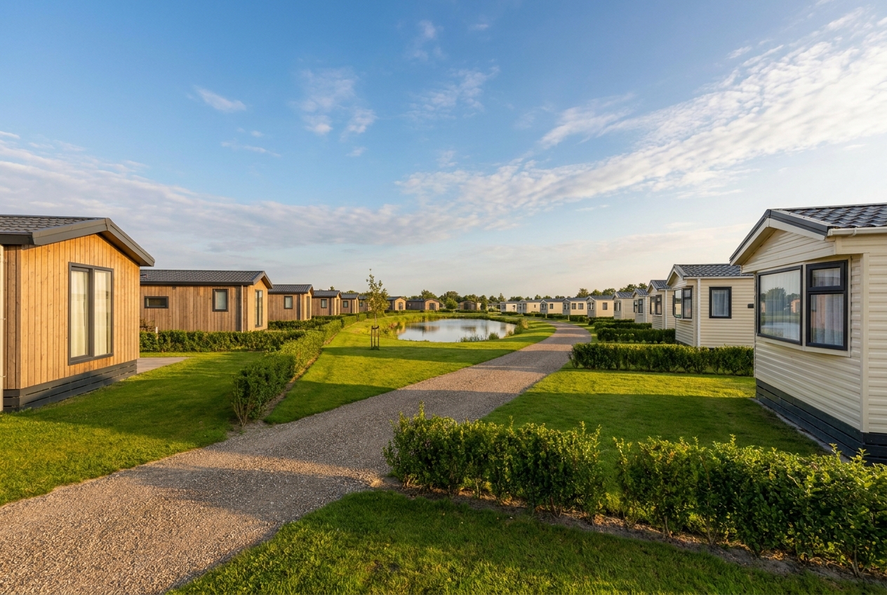 Chalets op een vakantiepark