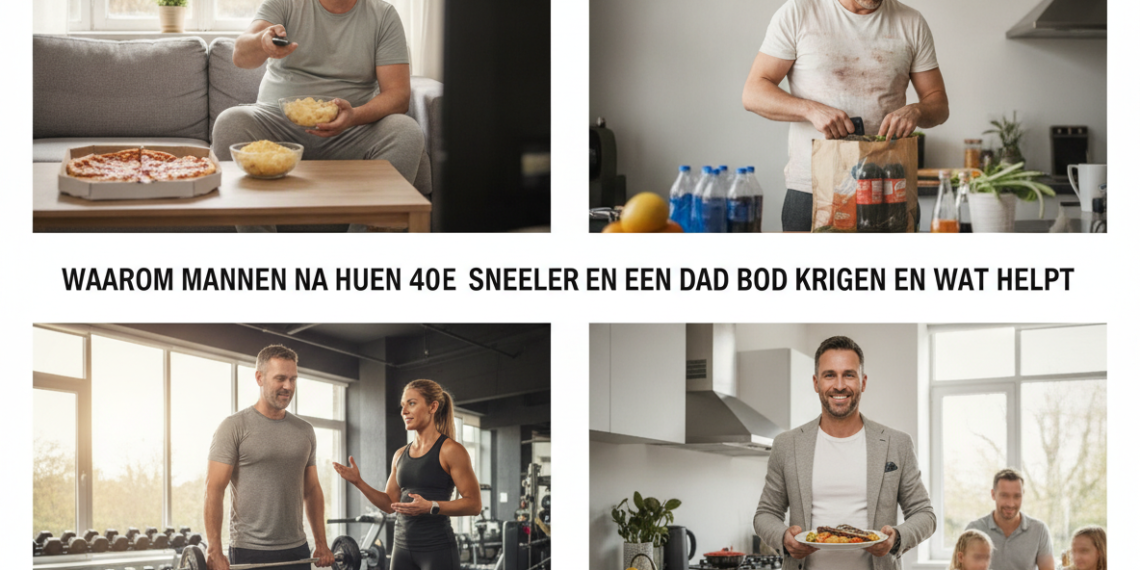 Waarom mannen na hun 40e sneller een dad bod krijgen en wat helpt