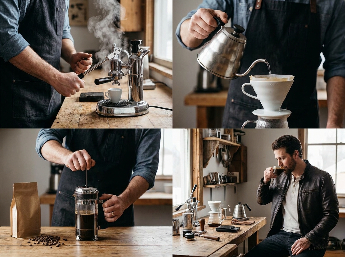 Espresso, filterkoffie of cafetière: wat elke methode met je bonen doet